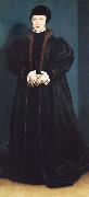 Hans holbein the younger Christina of Denmark,Duchess of Milan France oil painting artist